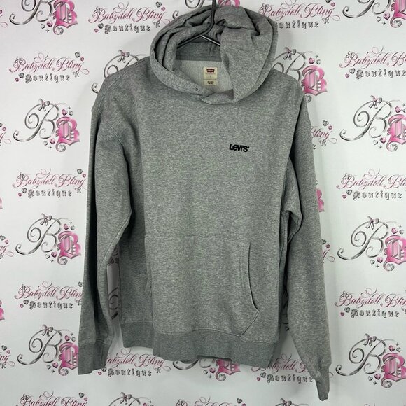 Levi's Tops - Levi's hoodie sweater relaxed fit Classic Gray Hoodie Sweater